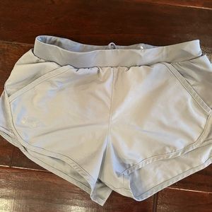 light gray gym shorts. size small